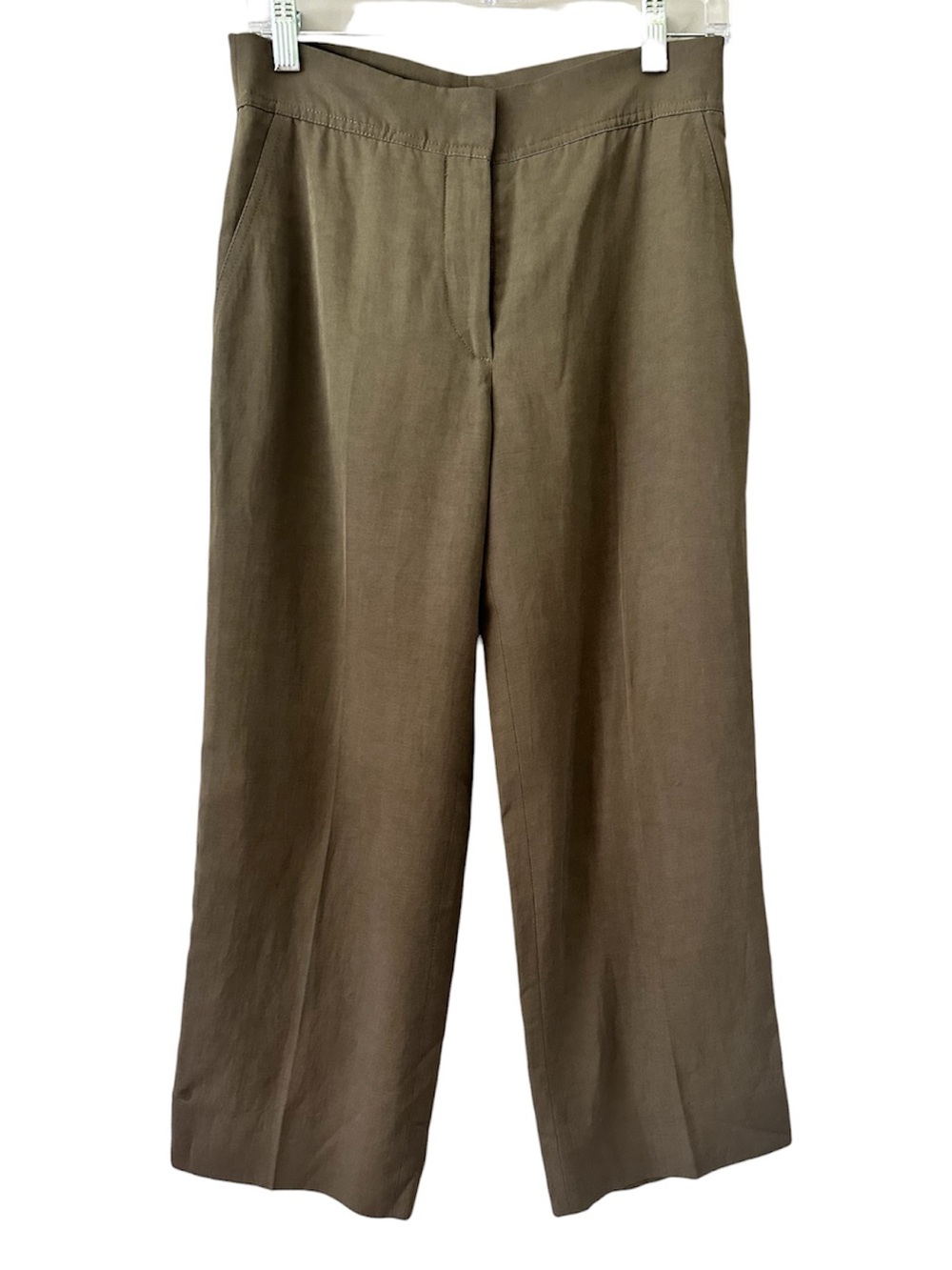 Donna Karan Collection Black Label Khaki Green Trousers Pants